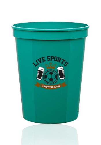 Custom 16 oz. Plastic Stadium Cups