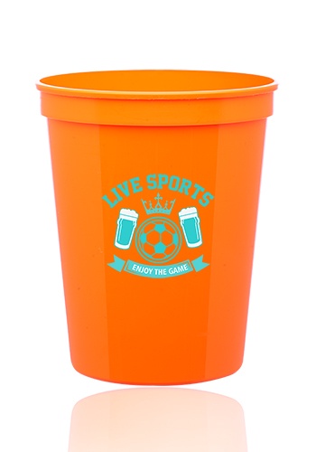 Custom 16 oz. Plastic Stadium Cups