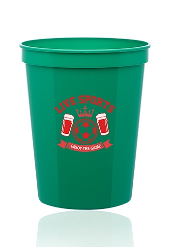 Custom 16 oz. Plastic Stadium Cups