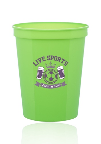 Custom 16 oz. Plastic Stadium Cups