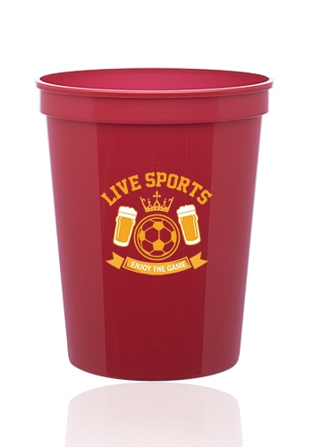 Custom 16 oz. Plastic Stadium Cups