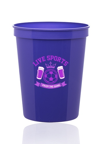 Custom 16 oz. Plastic Stadium Cups