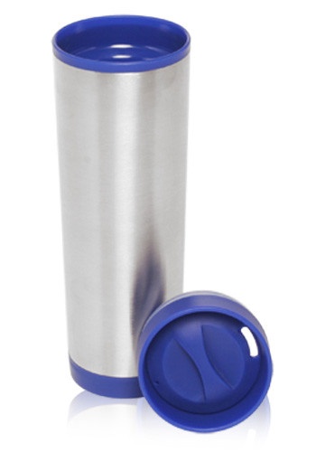 Custom 16 oz. Slim Color Top Travel Mugs