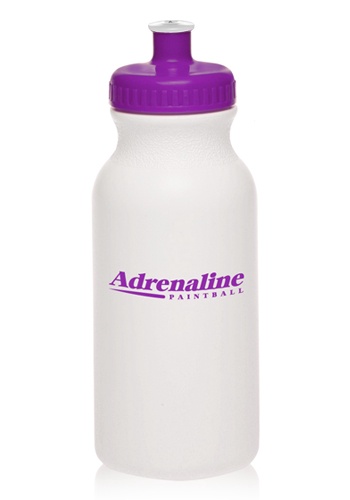 Custom 20 oz. Water Bottles with Push Cap