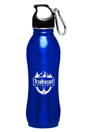 Custom 25 oz. Stainless Steel Bottles with Carabiner