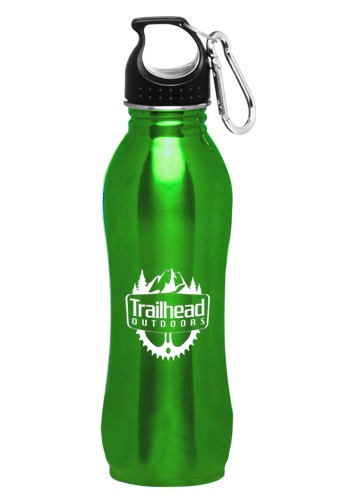 Custom 25 oz. Stainless Steel Bottles with Carabiner