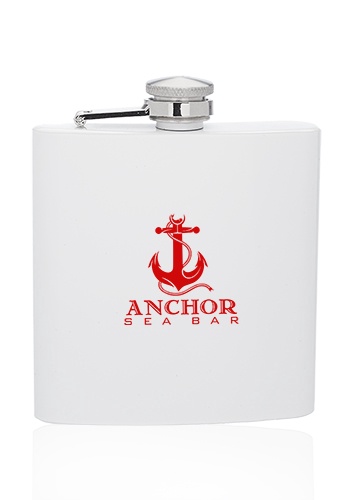 Custom 6 oz. Murano Stainless Steel Flasks