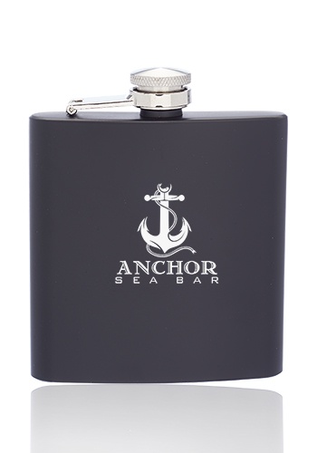 Custom 6 oz. Murano Stainless Steel Flasks