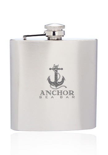 Custom 6 oz. Murano Stainless Steel Flasks