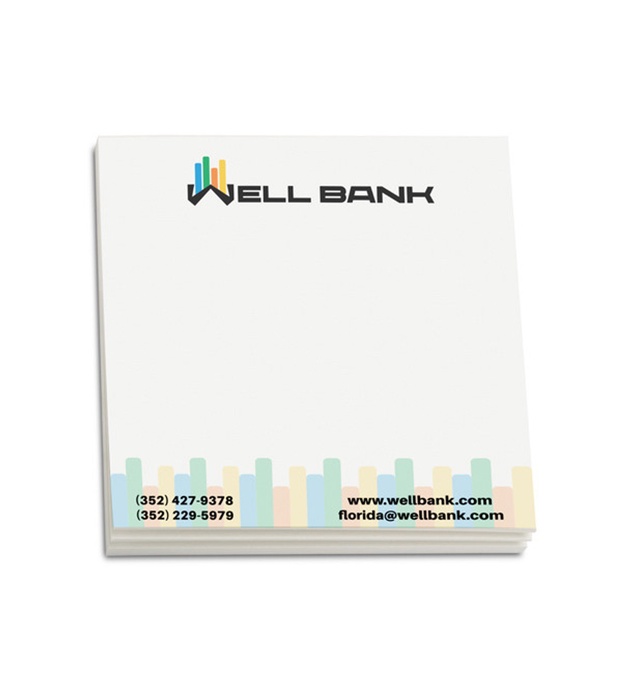 Custom Art Sticky Note Pads - 4" W x 4" H (25 Sheets)