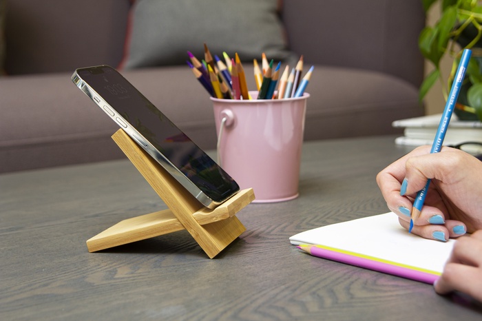 Custom Bamboo Phone Stand