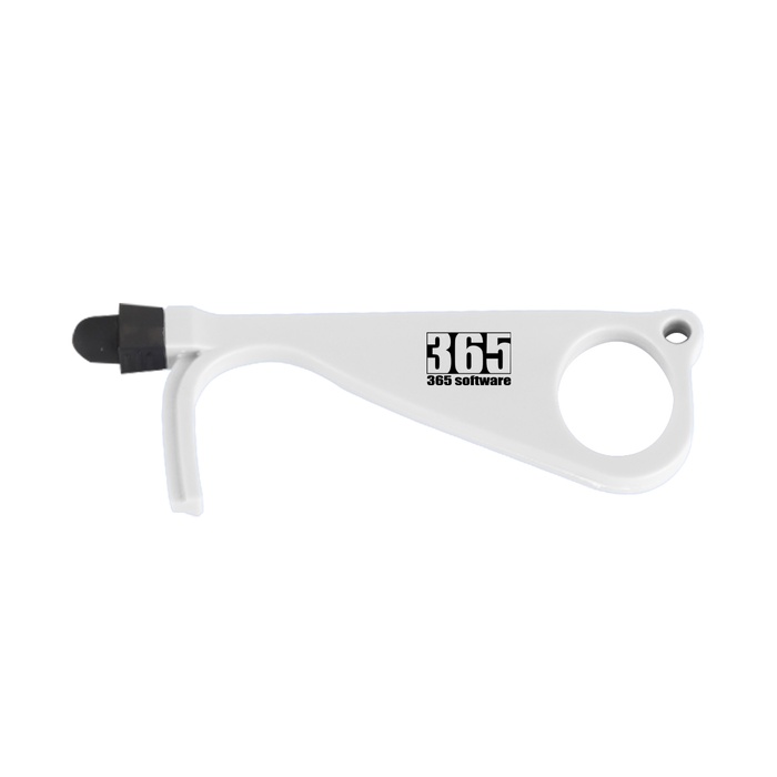 Custom Door Opener with Antimicrobial Additive & Stylus Pen