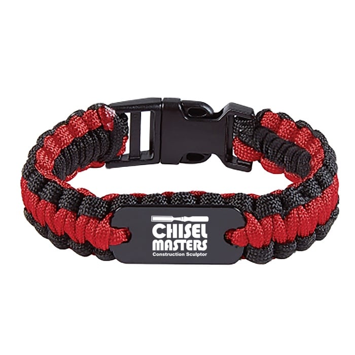 Custom Paracord Bracelet With Metal Plate