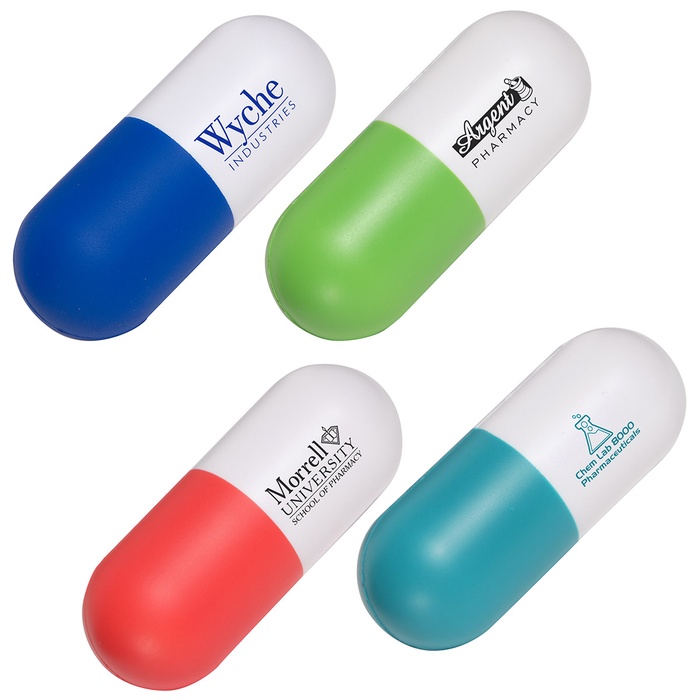 Custom Pill Capsule Stress Balls