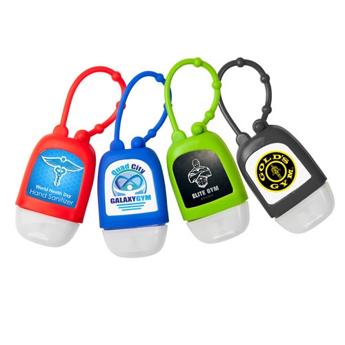 Custom Printed Hand Sanitizer with Silicone Strap