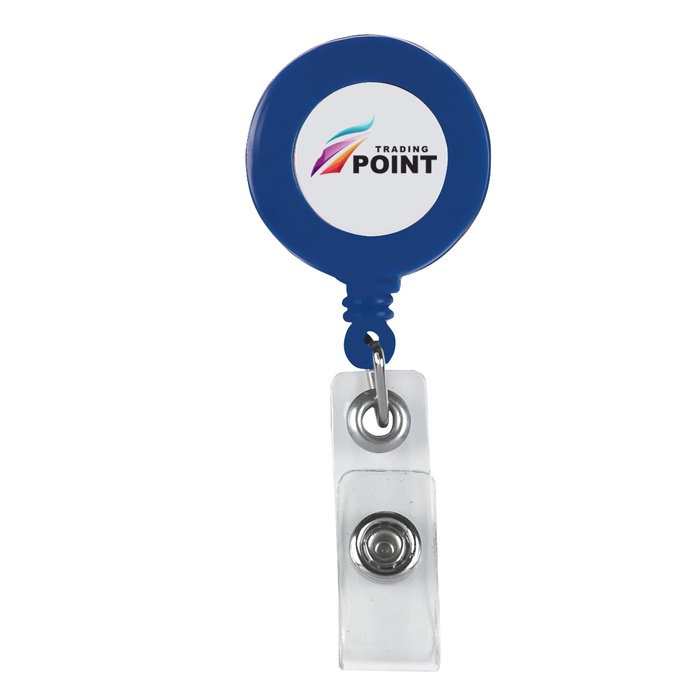 Custom Retractable Badge Holder with Laminated Label