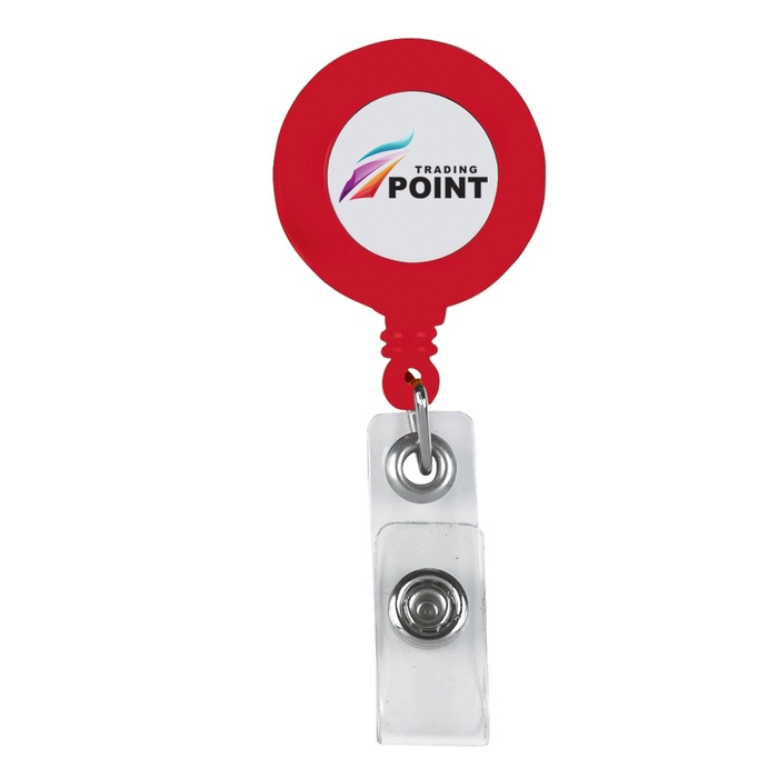 Custom Retractable Badge Holder with Laminated Label