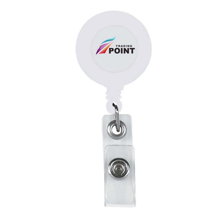 Custom Retractable Badge Holder with Laminated Label