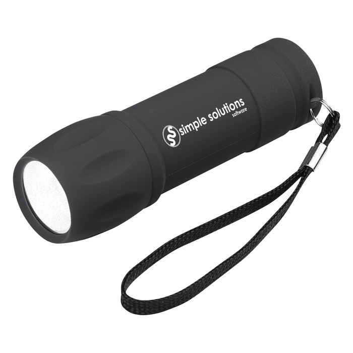 Custom Rubberized COB Light With Strap