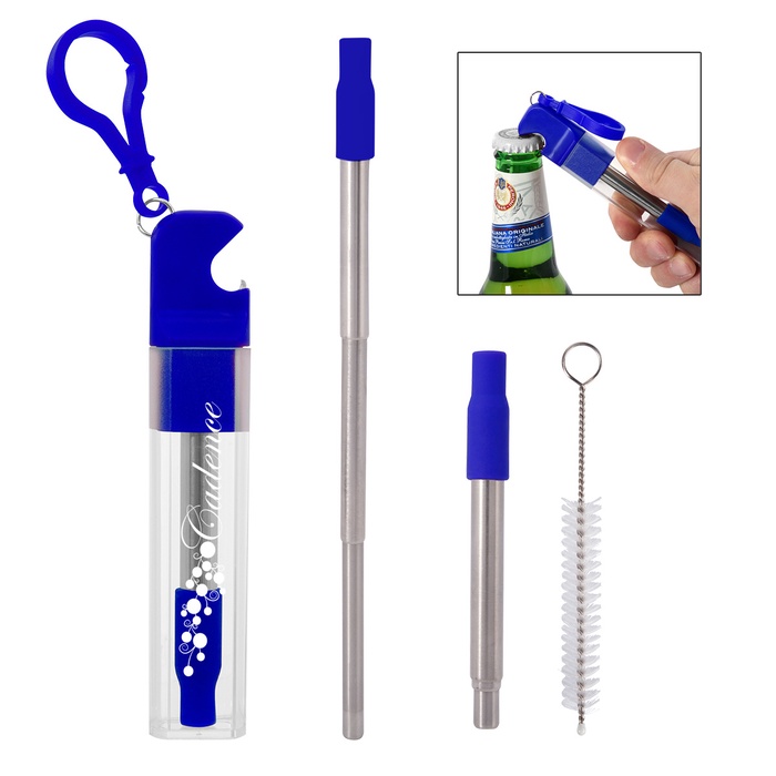 Custom Straw Kit with Bottle Opener
