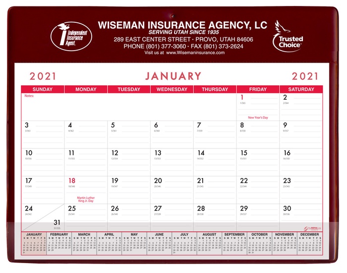 Custom Super Economy Calendar Pads - 2026