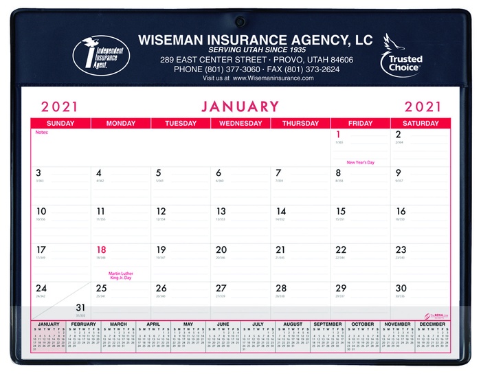 Custom Super Economy Calendar Pads - 2026