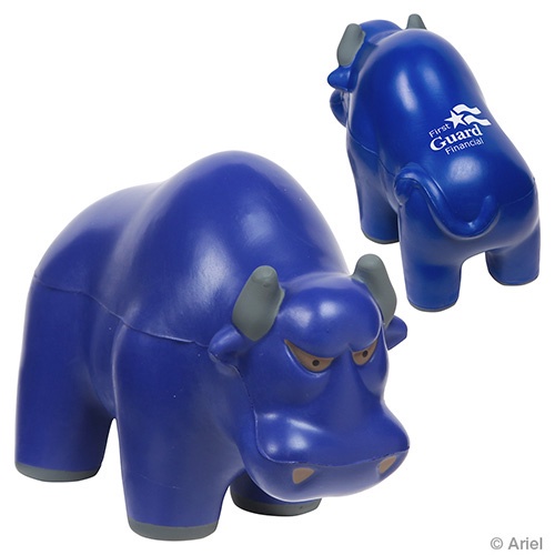 Custom Wall Street Bull Stress Balls