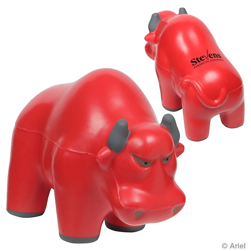 Custom Wall Street Bull Stress Balls