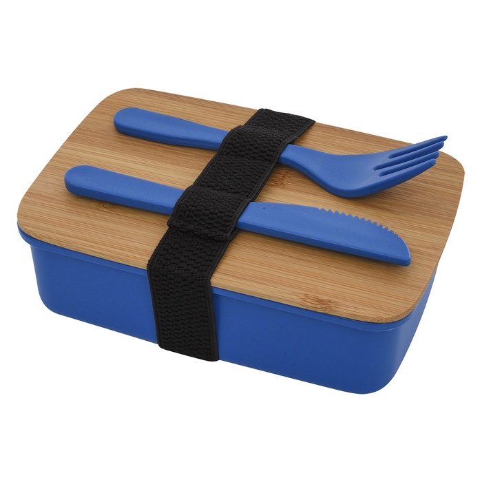 Customized Wheat Lunch Set with Bamboo Lid