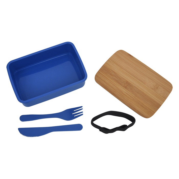 Customized Wheat Lunch Set with Bamboo Lid