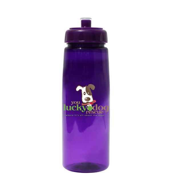 30 oz. Poly-Saver PET Bottle with Push 'n Pull Cap-Full Color Imprint