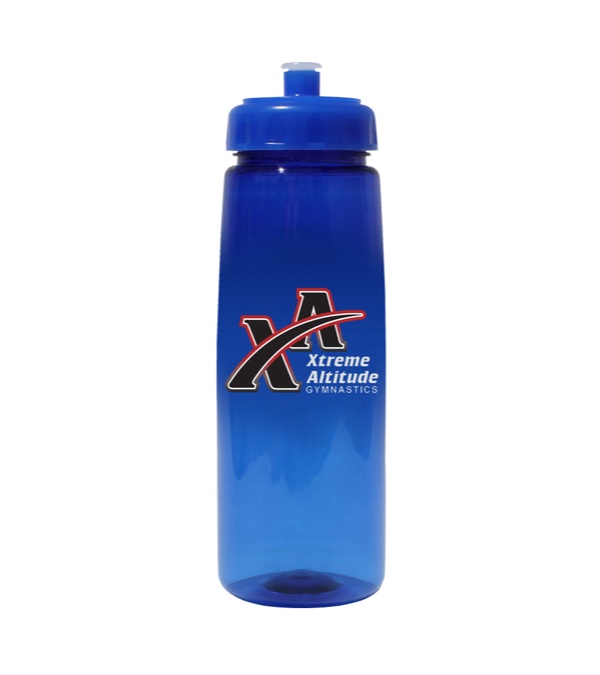 30 oz. Poly-Saver PET Bottle with Push 'n Pull Cap-Full Color Imprint