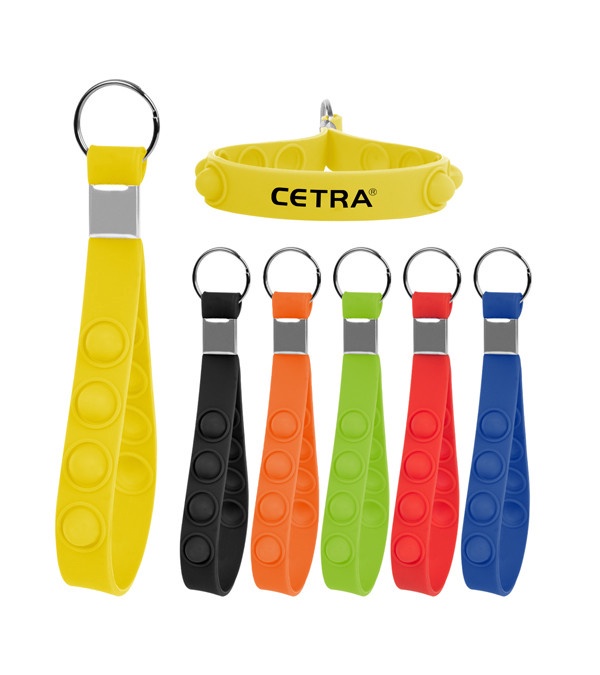 Push Pop Stress Reliever Keychain