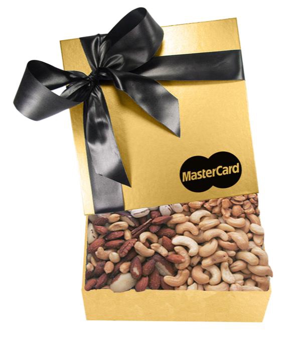 The Chairman Gold Gift Box - Cashews, Pistachios, Peanuts and Mixed Nuts