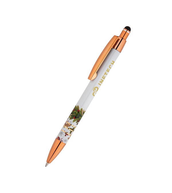Festive Merry Christmas & Happy New Year Stylus Copper Pen - 24 Hour Rush