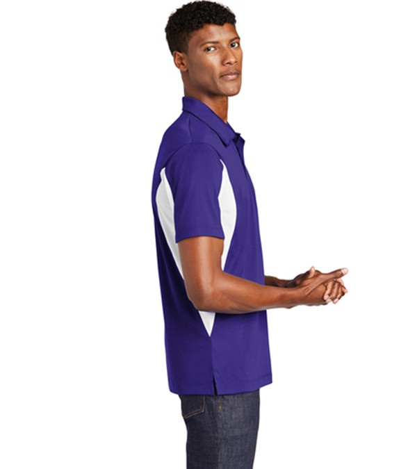 Sport-Tek® Side Blocked Micropique SPORTWICK® Polo - Embroidered