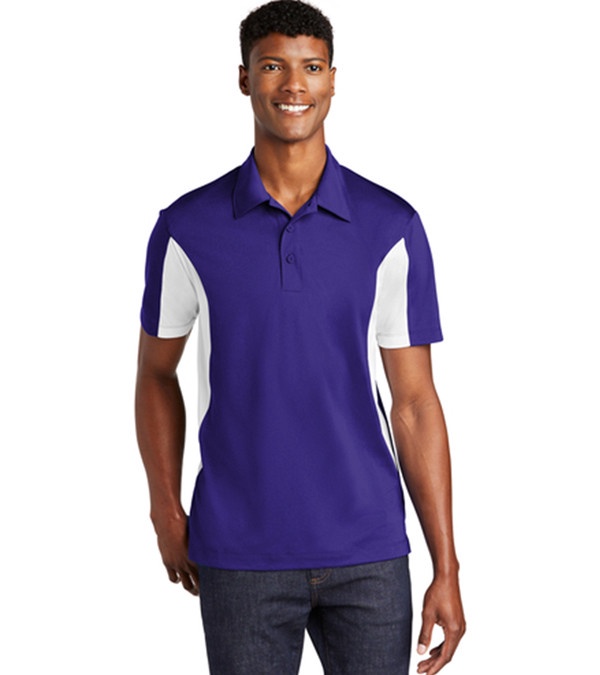 Sport-Tek® Side Blocked Micropique SPORTWICK® Polo - Embroidered