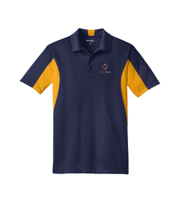 Sport-Tek® Side Blocked Micropique SPORTWICK® Polo - Embroidered