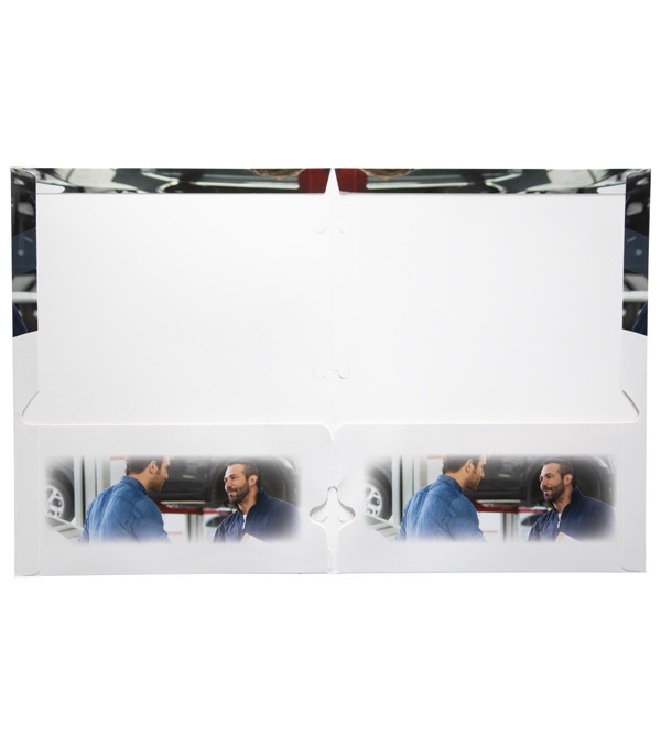 2 Pocket Presentation Folders, Business Themes (imprint at bottom)