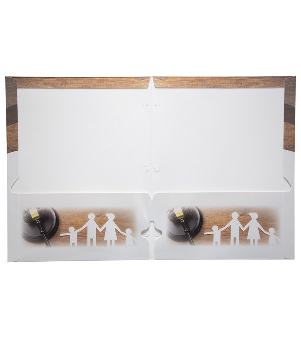 2 Pocket Presentation Folders, Business Themes (imprint at bottom)