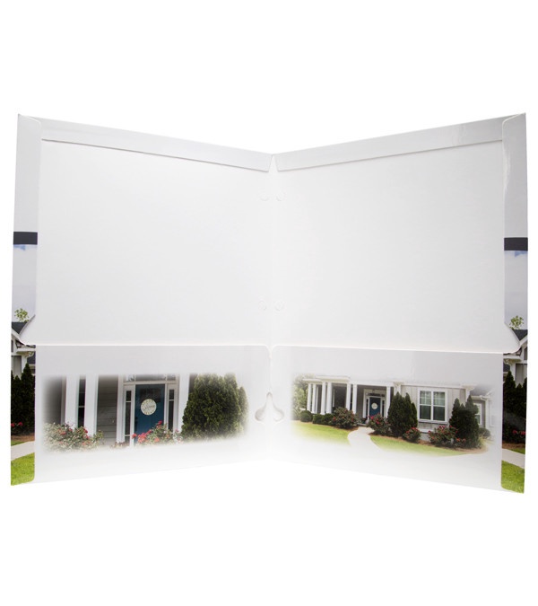 2 Pocket Presentation Folders, Business Themes (imprint on top)