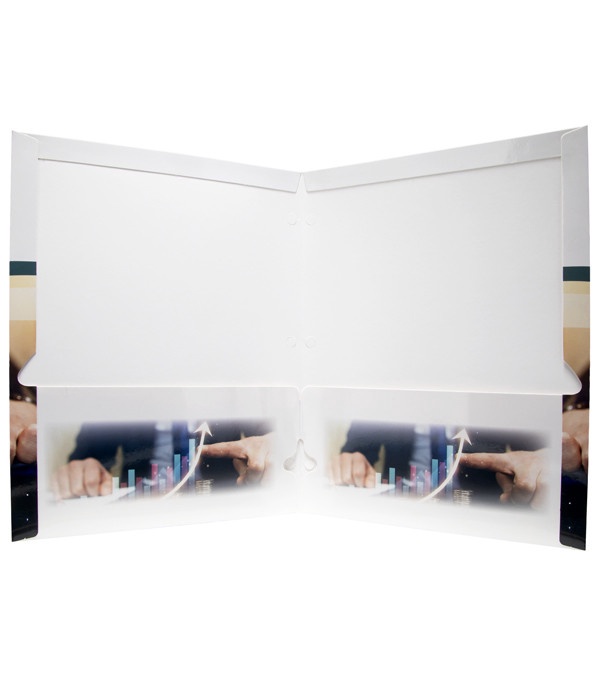 2 Pocket Presentation Folders, Business Themes (imprint on top)