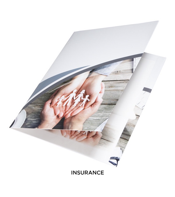 2 Pocket Presentation Folders, Business Themes (imprint on top)