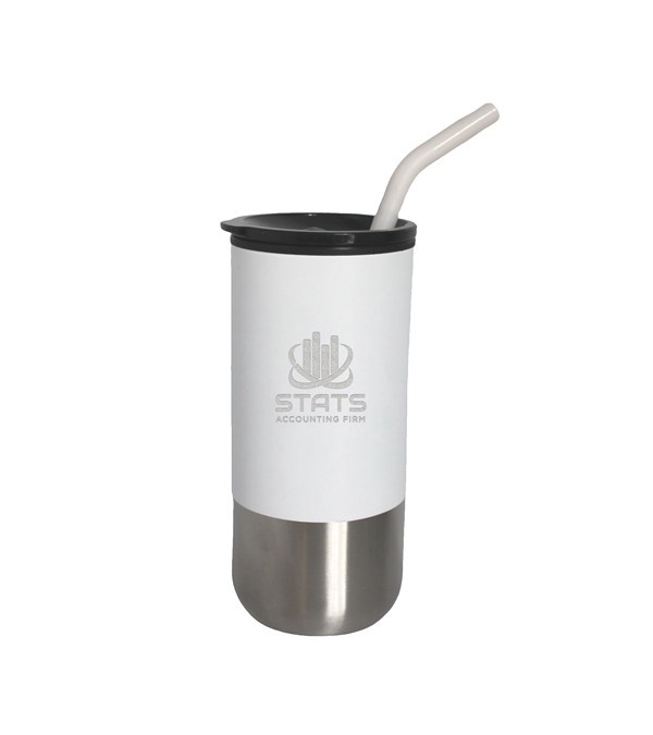 18 oz. Olympia Insulated Tumbler with Straw - 24 Hour Rush
