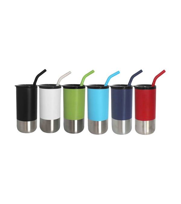 18 oz. Olympia Insulated Tumbler with Straw - 24 Hour Rush
