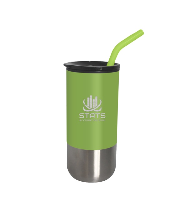 18 oz. Olympia Insulated Tumbler with Straw - Laser Engraved