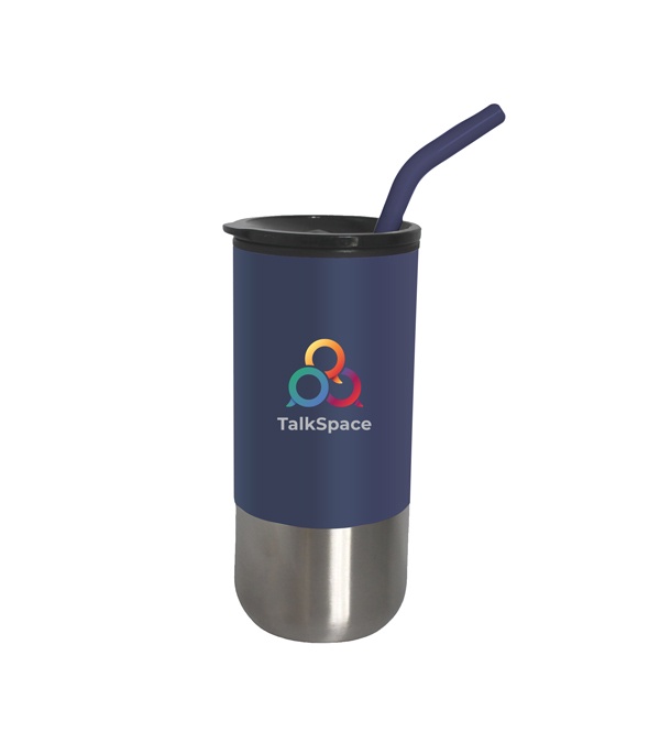 18 oz. Olympia Insulated Tumbler with Straw - Full Color