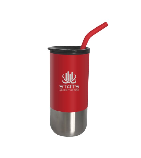 18 oz. Olympia Insulated Tumbler with Straw - 24 Hour Rush