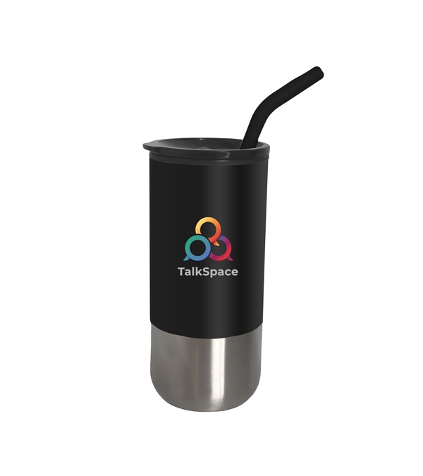 18 oz. Olympia Insulated Tumbler with Straw - Full Color - 24 Hour Rush