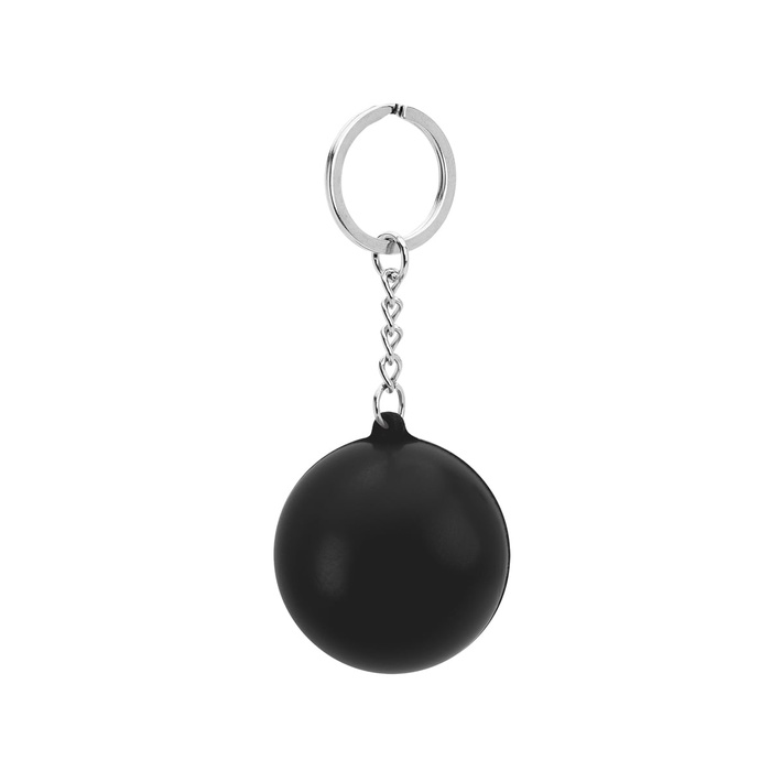 Round PU Stress Reliever Keychain